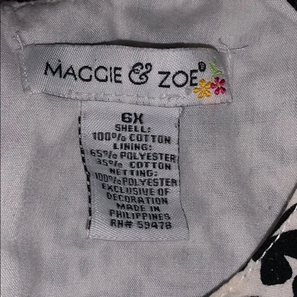 Maggie & Zoe black and white dress